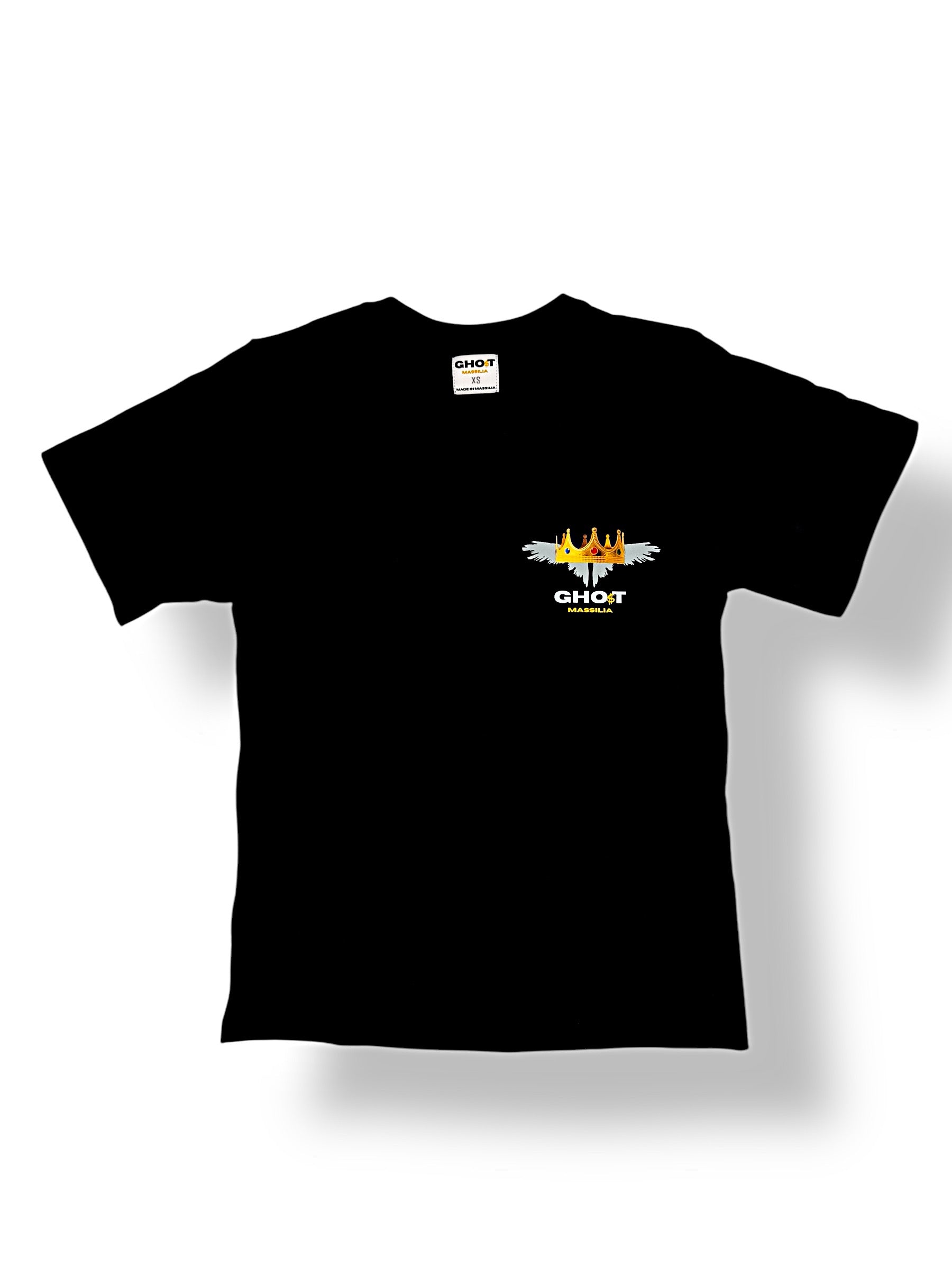 T-shirt Noir - Ghost Massilia | Esprit de la Rue