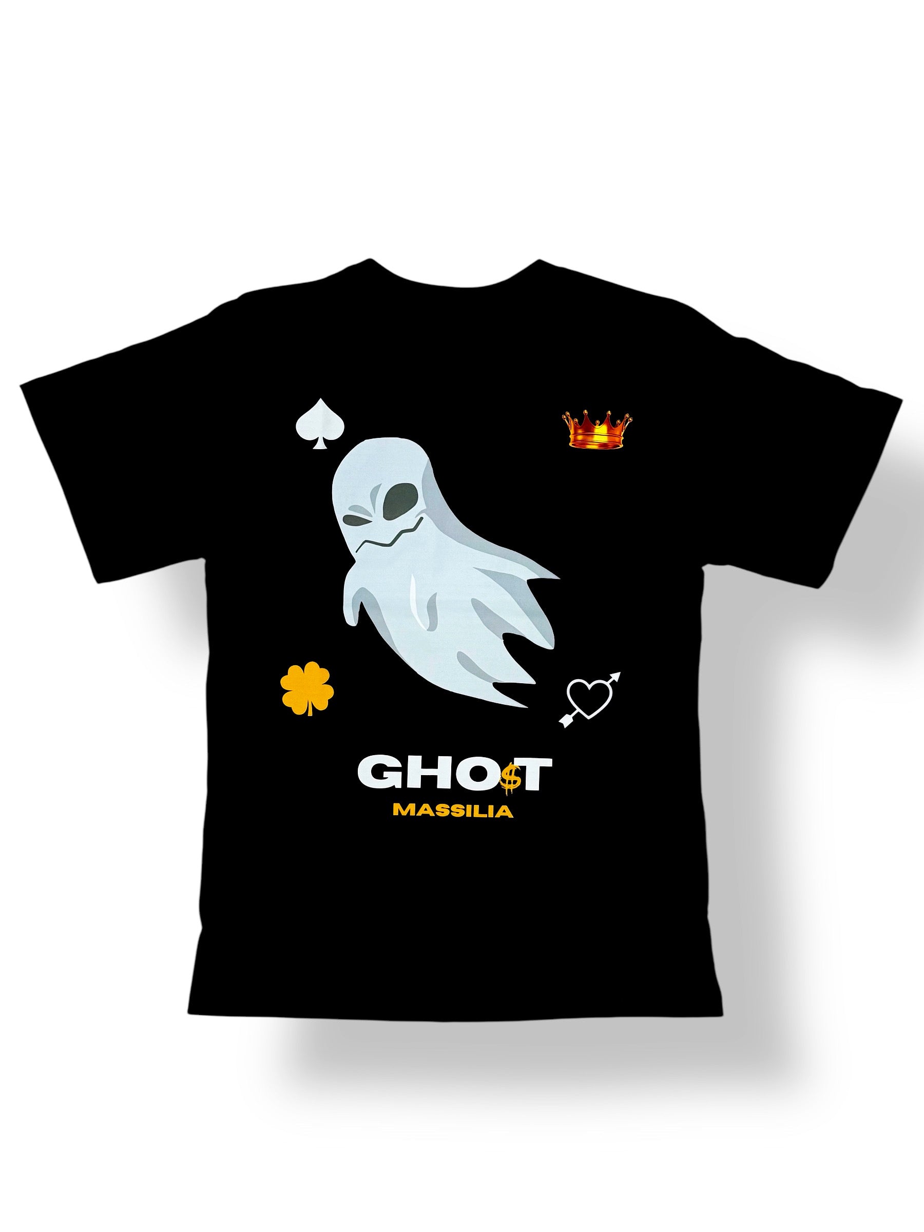 T-shirt Noir - Ghost Massilia | Esprit de la Rue